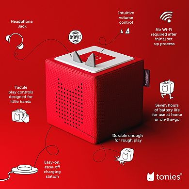 tonies Toniebox Playtime Puppy Starter Set Red