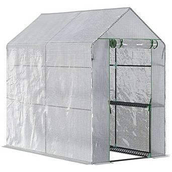 UV and weather-resistant PE plastic cover Walk-in Greenhouse