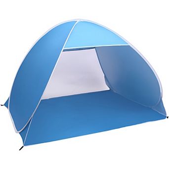 2-3 Person Beach Tent Pop Up Sun Shelter Tent Big Automatic Sun Umbrella