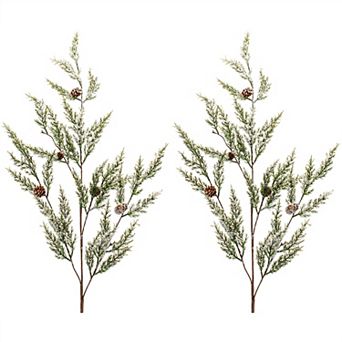 Pine Spray Set of 2 - 32" Height Plastic