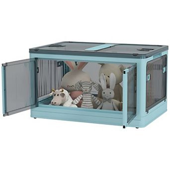 Modern Style Storage Bins with Fold-able Design and Five Side Access