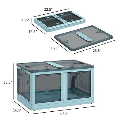 Modern Style Storage Bins with Fold-able Design and Five Side Access