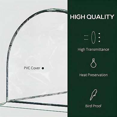 Portable Patio Greenhouse Zippered Doors for Easy Access and Ventilation