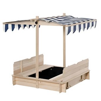 Kids Sandbox With Cover - Extend Outdoor Play with Adjustable Canopy