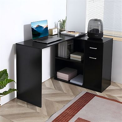 Spacious Office Computer Desk - Durable and Functional Workstation for Home Office