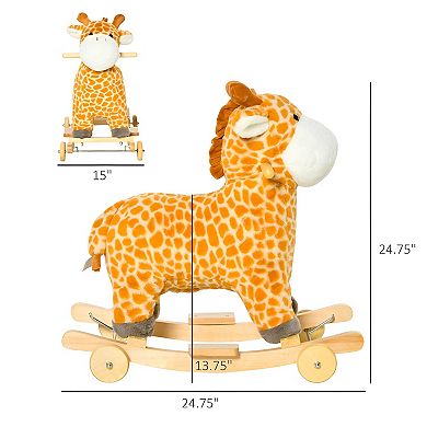 Baby Rocking Horse For Children-Yellow