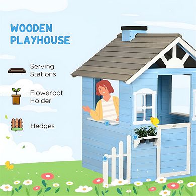 Spacious Kids' Playhouse with Fun Interactive Features