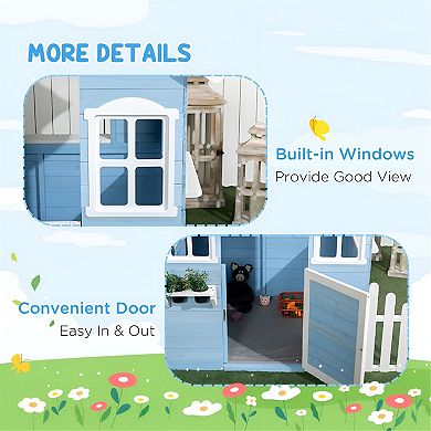 Spacious Kids' Playhouse with Fun Interactive Features