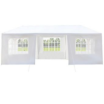 Spiral Pipe 3x9m 7-Sided Pergola - Iron Frame with PE Cloth for a Sophisticated