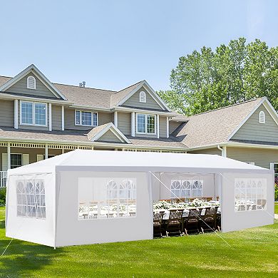 Spiral Pipe 3x9m 7-Sided Pergola - Iron Frame with PE Cloth for a Sophisticated