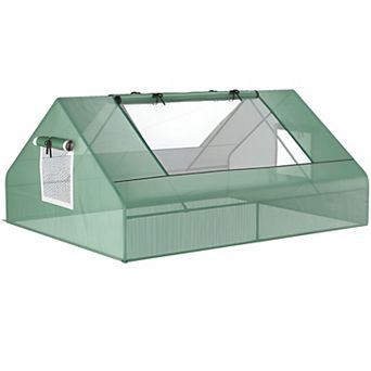 Durable Mini Greenhouse with Two Roll-Up Windows