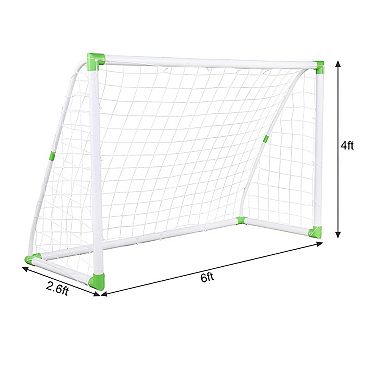 Stylish Soccer Goal Training Set with Net Buckles Ground Nail Football Sports