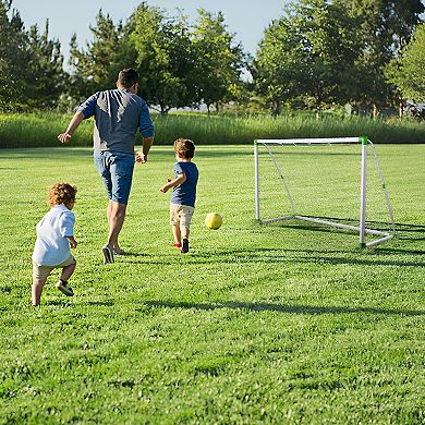 Stylish Soccer Goal Training Set with Net Buckles Ground Nail Football Sports