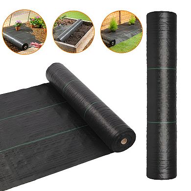 4x100ft Black Weeding Cloth - Foldable Polyethylene Weed Barrier Fabric for Garden