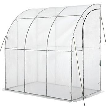 Stable Greenhouse with Water-Resistant Steel Frame and Polyethylene Cover