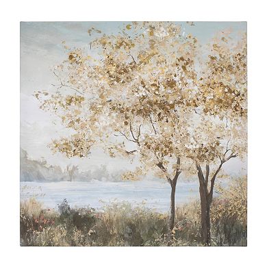 Tree Print Set of 2 - 24" Square MDF and Fabric