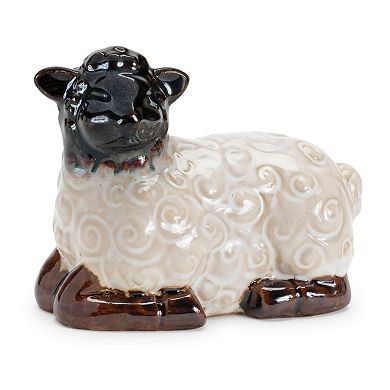 Set of 6 Resin Sheep Figurines: Includes 3 pieces at 3" high and 25" high