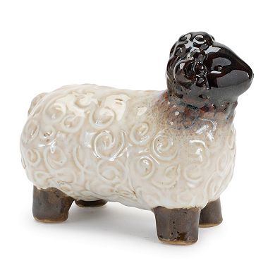 Set of 6 Resin Sheep Figurines: Includes 3 pieces at 3" high and 25" high