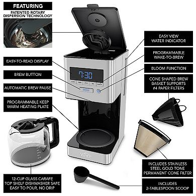 Vinci RDT Elite Spinning Spray Head Coffee Maker