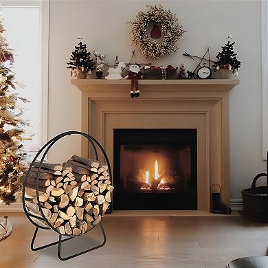 Arrow Style Single Layer Fireplace Firewood Stand