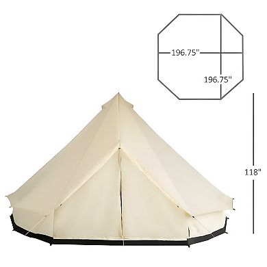 Stylish Modern Polyster fabric Camping Tent, Beige