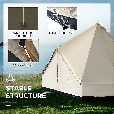 Stylish Modern Polyster fabric Camping Tent, Beige