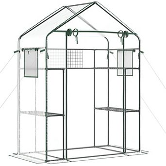 Modern Two Three Tiered Shelves Walk-in Mini Greenhouse