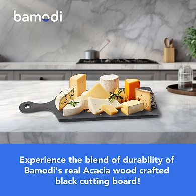 Extra Long Acacia Wood Cutting Board With Round Handle