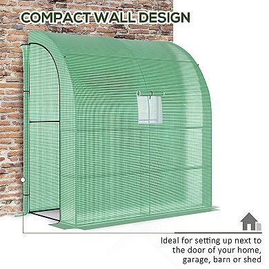 Water-resistant, Powder-coated steel frame Walk-in Mini Greenhouse