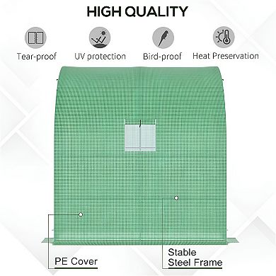Water-resistant, Powder-coated steel frame Walk-in Mini Greenhouse