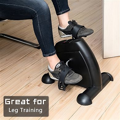 W002k Home Use Hands And Feet Trainer Mini Exercise Bike Black