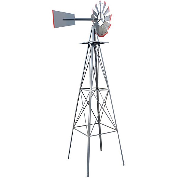 8ft Weather Resistant Decorative and Attractive Garden Windmill