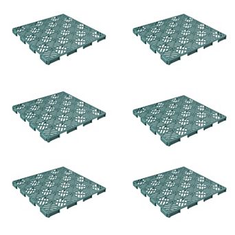 Pure Garden Set of 6 Patio and Deck Tiles