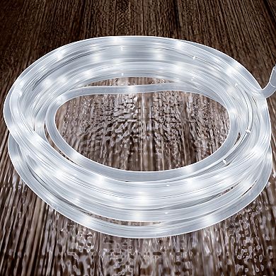 Pure Garden Outdoor Solar Rope Lights - Cable String 100 LED Lights with 8 Modes