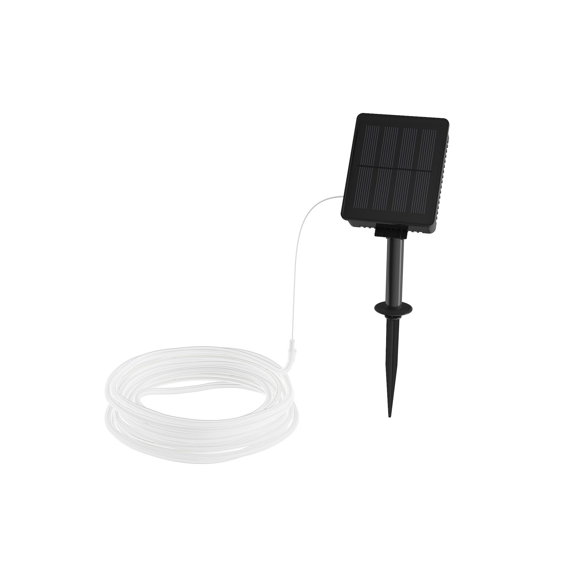 Pure Garden Outdoor Solar Rope Lights - Cable String 100 LED Lights with 8 