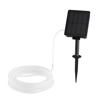 Pure Garden Outdoor Solar Rope Lights - Cable String 100 LED Lights with 8 Modes