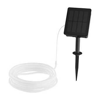 Pure Garden Outdoor Solar Rope Lights - Cable String 100 LED Lights with 8 Modes