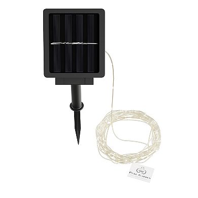 Pure Garden Solar Fairy Lights 2-Pack Outdoor String Lights with 8 Lighting Modes