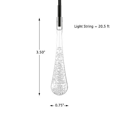 Pure Garden Outdoor Solar String Lights 2-Pack