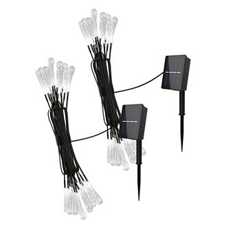 Pure Garden Outdoor Solar String Lights 2-Pack