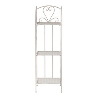 Pure Garden Plant Stand 3 tier Vertical Shelf Indoor / Outdoor Folding Wrought Iron Home Garden Display