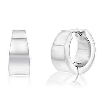 Metallo Plated Huggie Hoop Earrings