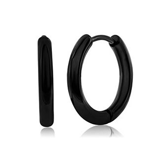 Metallo 11.5mm Polished Hoop Earrings
