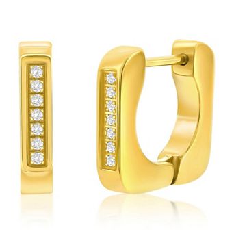 Metallo Huggie Hoop Earrings