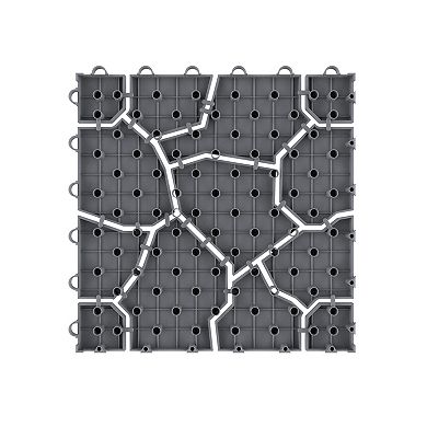 Pure Garden 6-Pack Interlocking Deck Tiles