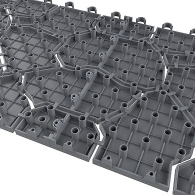 Pure Garden 6-Pack Interlocking Deck Tiles