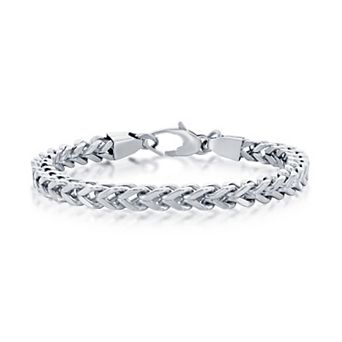 Metallo Steel 7mm Franco Chain Bracelet