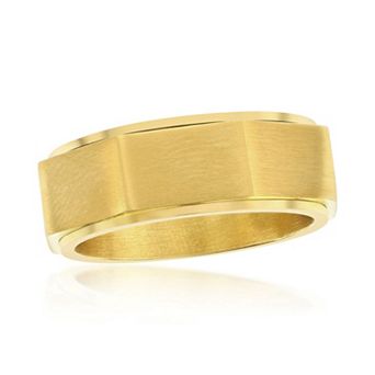 Metallo Geometric Spinner Ring