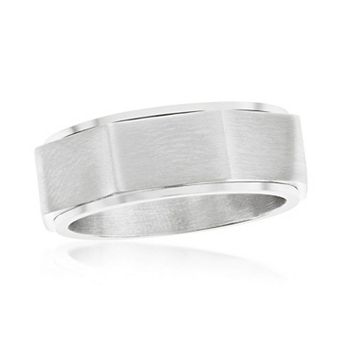 Metallo Geometric Spinner Ring