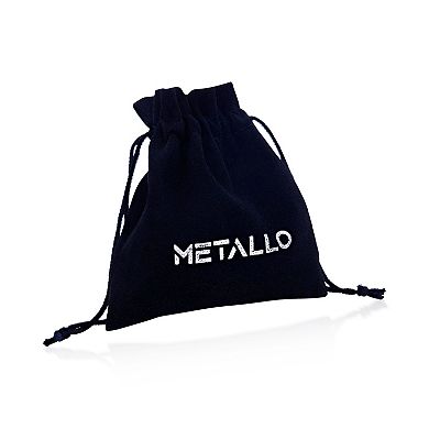 Metallo Matte Black & Gold-Tone Tungsten Ring